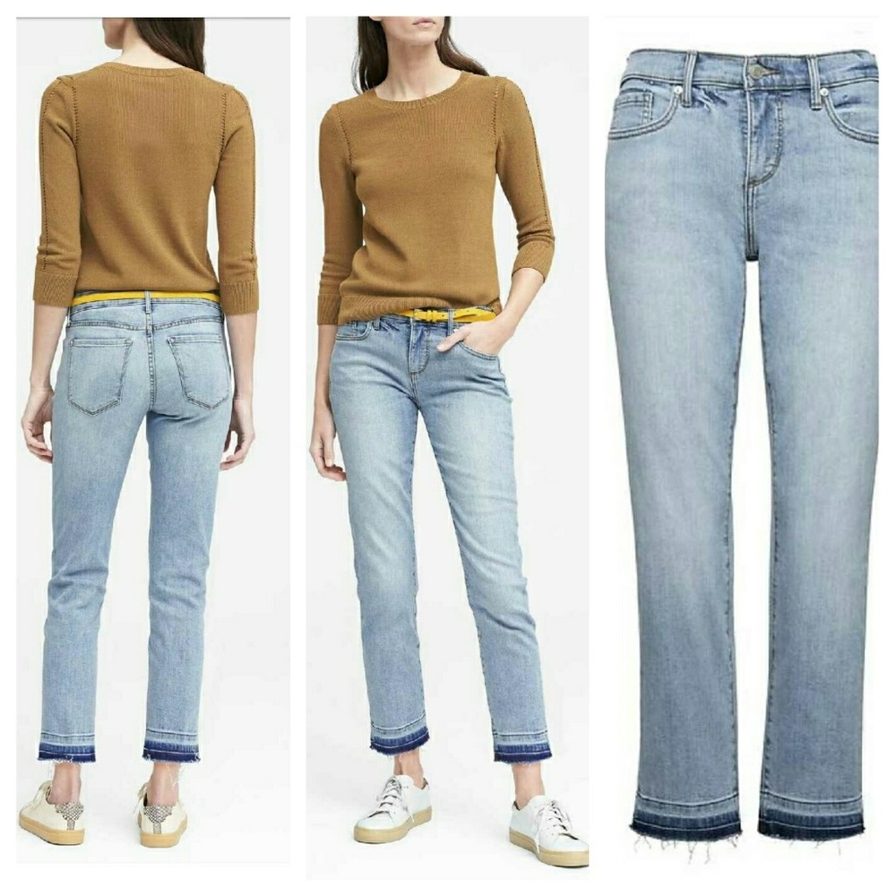 Girlfriend Light Wash Cropped Denim